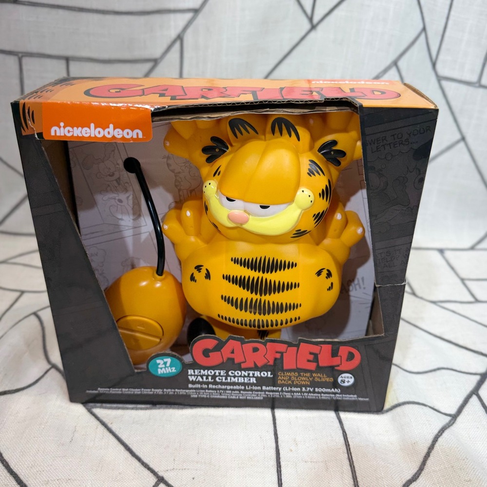 Nickelodeon Garfield Remote Control Wall Climber OS Orange RC Toy 27MHz